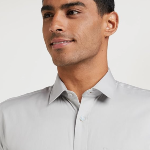 Amazon Brand - Symbol Men's Solid Cotton Formal Shirt | Plain | Full Sleeve - Regular Fit (Available in Plus Sizes)